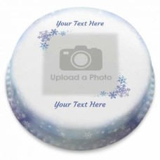 snowflake photo cake (Serves 2-4)