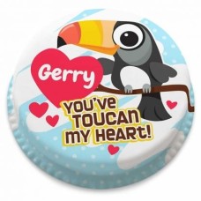 toucan my heart cake (small party cake(serves 10-12))