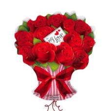 rose bunch balloon - v