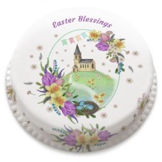 lilac church cake (Large (serves 40-55))