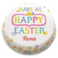 happy easter chicks cake (Large (serves 40-55))