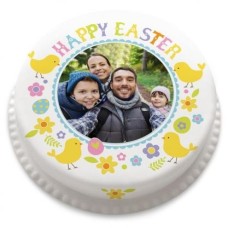 happy easter photo cake (Large (serves 40-55))