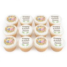 12 easter egg nest cupcakes
