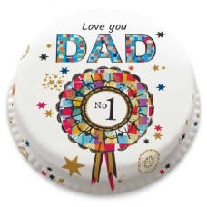 Starry No.1 Dad Cake (small party cake (serves 10-12))