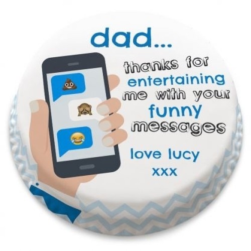 Funny Text Cake (Small Party Cake (Serves 10-12))