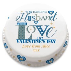 Husband Love Cake (letterbox gift cake (serves 2-4))