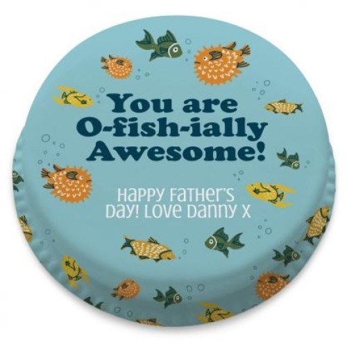 O-Fish-ial Awesome Cake (letterbox gift cake (serves 2-4))