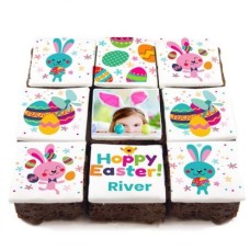 hoppy easter brownies