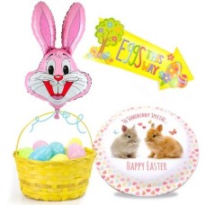 pink bunny gift set
