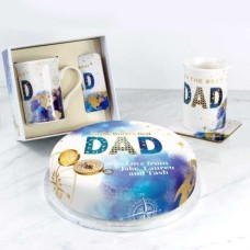 World's Best Dad Gift Set (large cake set (c) serves 45)