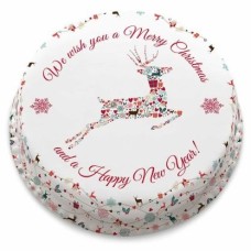 Reindeer Collage Cake (large cake (serves 40-55))