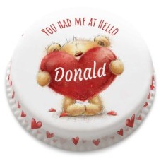 Teddy Heart Cake (large cake (serves 40-55))
