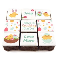 cracking easter brownies