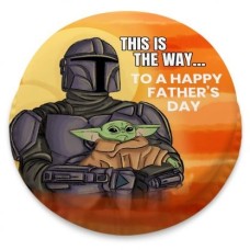 Mandalorian Father's Day Cake (letterbox gift cake (serves 2-4))