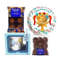 Best Daddy Trophy Gift Set (large cake set (xs) serves 45)