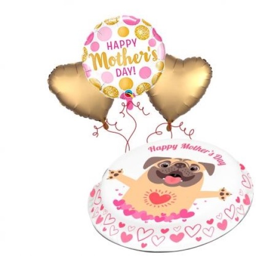 Mum Pug Gift Set (Medium Cake Set (L) Serves 20)