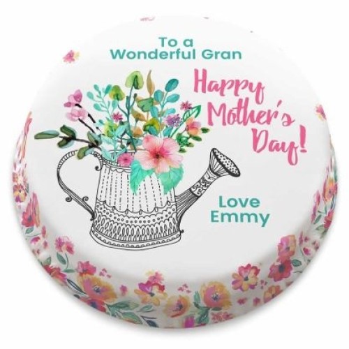 Flowery Watering Can Cake (letterbox gift cake (serves 2-4))