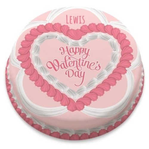 Faux Icing Valentine's Cake (letterbox gift cake (serves 2-4))
