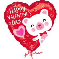 Valentine's Bear Balloon - V
