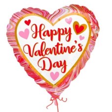 Valentine's Marble Heart Balloon