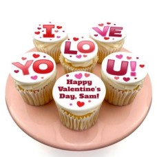 6 I Love You Cupcakes