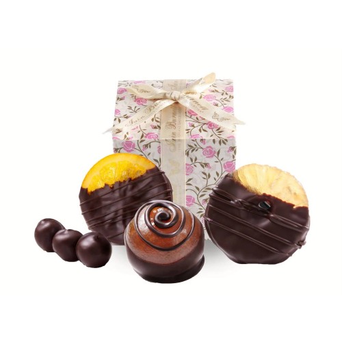 Dipped Candied Fruit - Floral Box