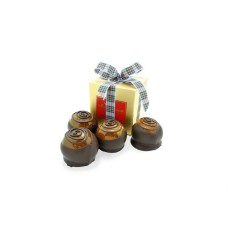 4 Candied Whole Clementines - Tartan Ribbon