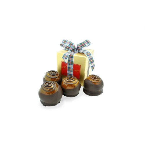 4 Candied Whole Clementines - Tartan Ribbon