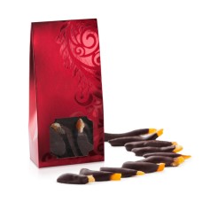 Orangettes Dipped in Dark Chocolate