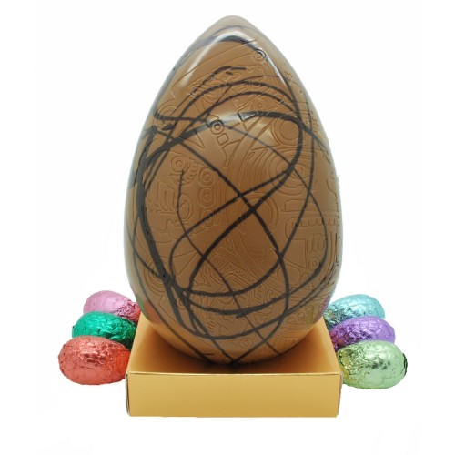 Milk Chocolate Drizzle Egg With Belgian Praline Eggs