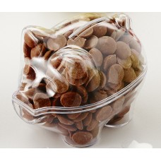 Milk Chocolate Button Piggy Bank
