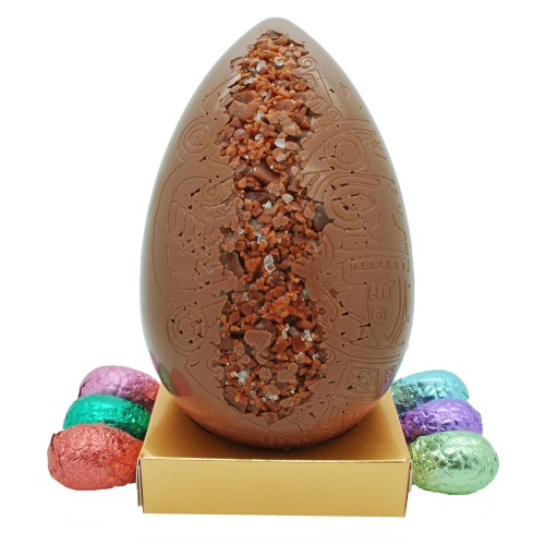 Salted Toffee Milk Egg With Belgian Praline Eggs