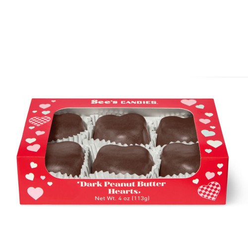 Dark Peanut Butter Hearts