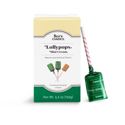 Mint Cream Lollypops