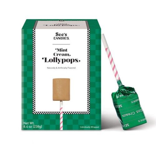 Mint Cream Lollypops