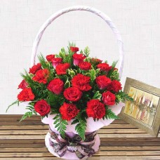Carnation Basket-12 (Medium)
