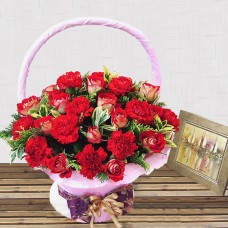 Carnation Basket-14 (Medium)