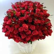 Basket18-1(100 Roses)