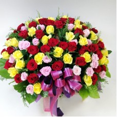 Flower Basket(100 Roses)