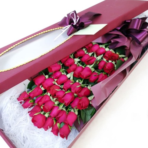 Flower box18-5(50 roses)