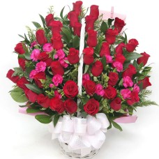 100 roses basket