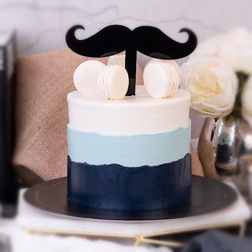 Mustache Cake 1