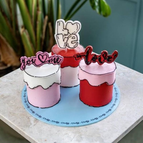 Comic Trio Cake