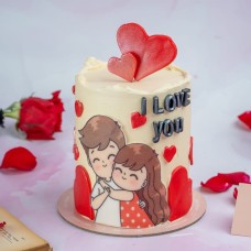I Love You Cake