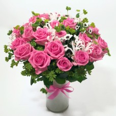 Pink Fog- pink roses and additional flowers (Classic)