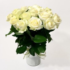Bouquet of white Roses (15 roses)