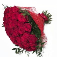Red roses in exclusive package (Premium)