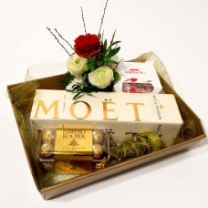 Giftbox: Met Champagne and choclates