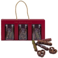 Assorted Chocolate Wafer Roll and Pretzel Box Set