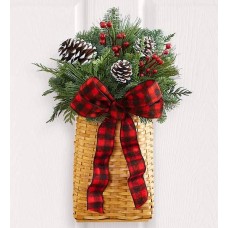 Evergreen Hanging Basket (Evergreen Basket with Lights)